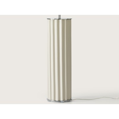 Настольная лампа Onica хромированный металл + белый абажур