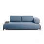 3-местный синий диван Compo