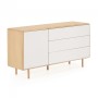 ANIELLE Anielle solid and ash veneer sideboard 150 x 78 cm