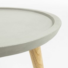 Приставной стол livy каучуковый цемент серый