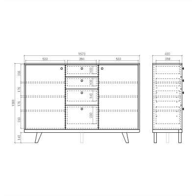 Комод TM060